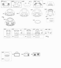 Air Cleaner Blower Housing Diagram and Parts List for 40H777-0134-B1  Briggs and Stratton Engine